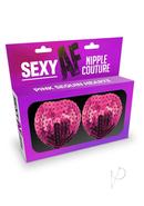 Sexy Af Hearts Nipple Couture Silicone Pasties - Pink