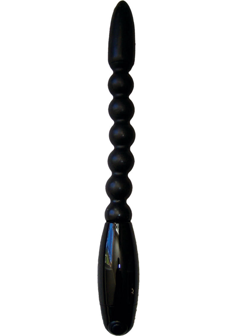 The Velvet Kiss Collection Flexible Spine Joy Stick Vibrator - Black